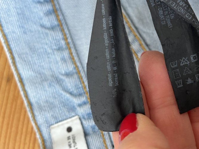 Široké džíny ZARA 100 % bavlna