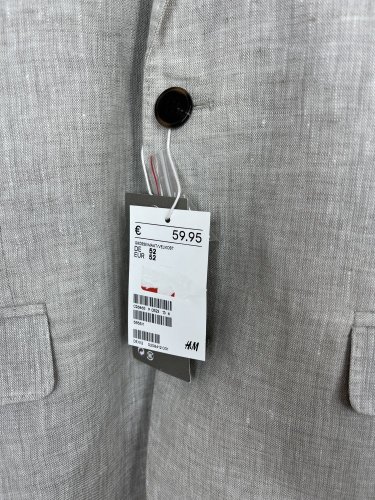 Lněné sako H&M  100 % len