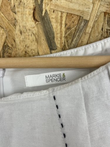 Lněné šaty Marks&Spencer 55 % len 45 % viskoza