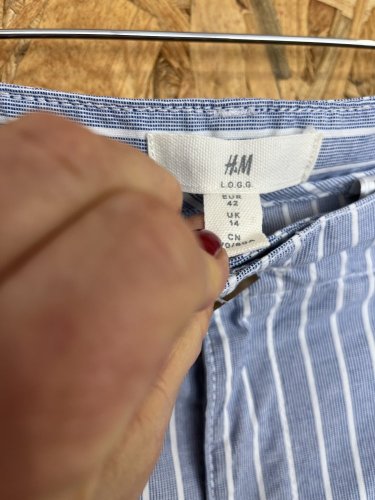 Námořní kalhoty H&M 99 % bavlna