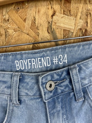 Trhané džíny Boyfriend 100 % bavlna