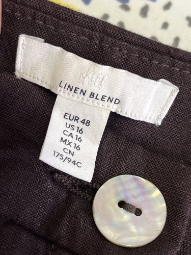 Široké kalhoty H&M 70 % viskoza 30 % len