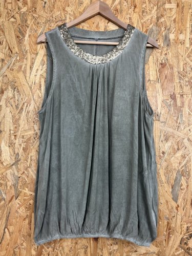 Prodloužený top Made in Italy 100 % viskoza