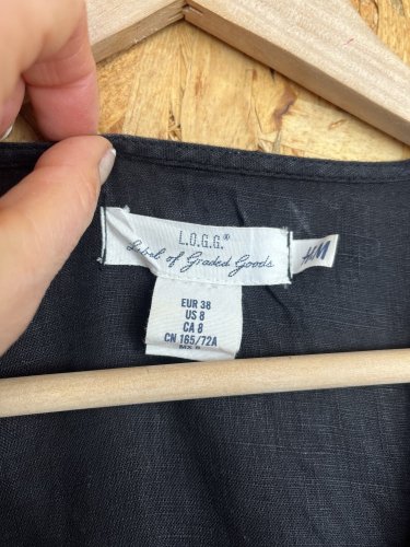 Lněný overal H&M 100 % len