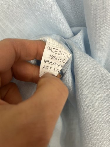 Oversize lněná tunika Made in Italy 100 % len