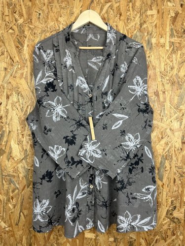 Oversize tunika Made in Italy 100 % len