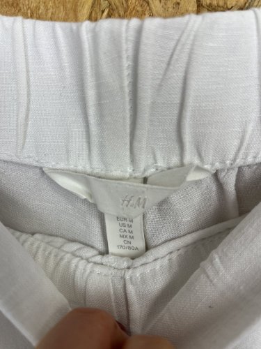 Široké kalhoty H&M 55 % len 45 % viskoza