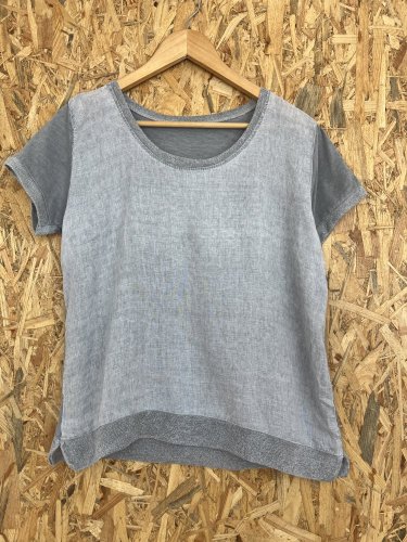 Přírodní tunika Made in Italy 50 % len 50 % bavlna