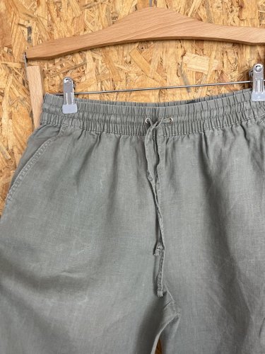 Lněné kalhoty H&M 100 % len