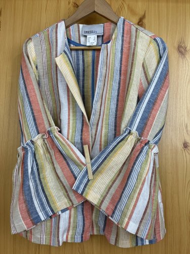Lněné sako Dress In 55 % len 45 % viskoza