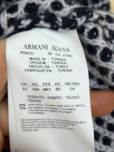 Pánský svetr Armani 80 % vlna