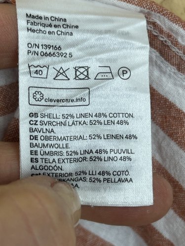 Pánská košile H&M 52 % len 48 % bavlna