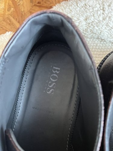 Kožené boty Hugo Boss 100 % kůže