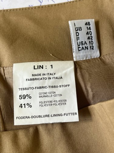 Elastická sukně Made in Italy 59 % bavlna