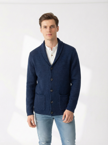 Pánský kardigan H&M 50 % vlna