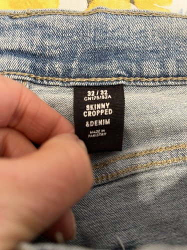 Trhané skinny džíny Denim s podílem bavlny