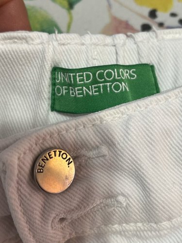Široké džíny Benetton s podílem bavlny