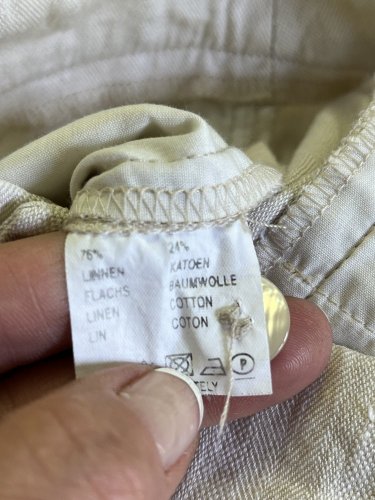 Přírodní kalhoty Stills 76 % len 24 % bavlna
