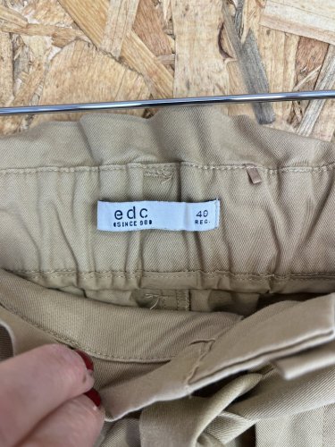 Široké kalhoty edc 41 % bavlna 24 % lyocel