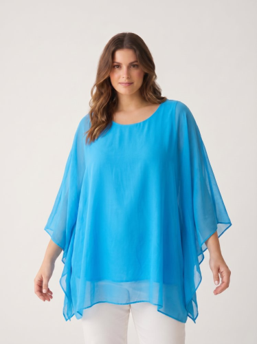 Hedvábná tunika Made in Italy 100 % hedvábí