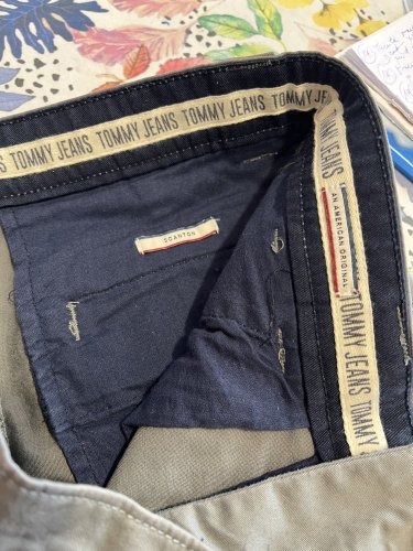 Pánské kalhoty Tommy Hilfiger 98 % bavlna