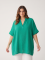 Oversize vaflová tunika Made in Italy 100 % bavlna
