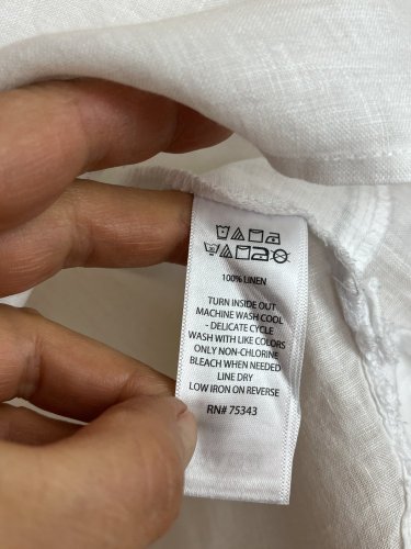 Lněná tunika Antibes Blanc 100 % len
