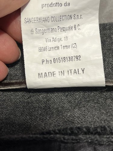Vlněné kalhoty Made in Italy 99 % vlna