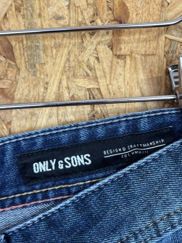 Riflové kraťasy ONLY & SONS 100 % bavlna