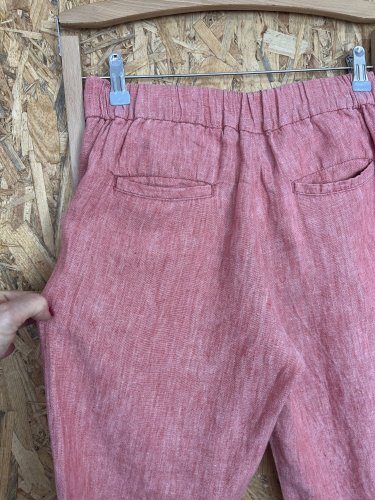 Lněné kalhoty Made in Italy s podílem lnu