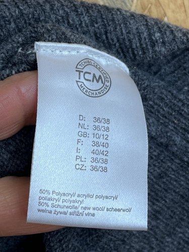 Vlněná vesta TCM 50 % vlna