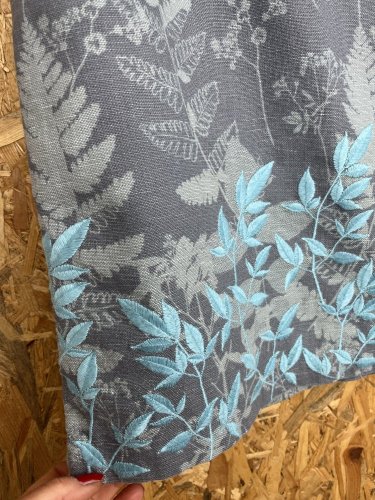 Přírodní sukně White Stuff 50 % len 50 % bavlna