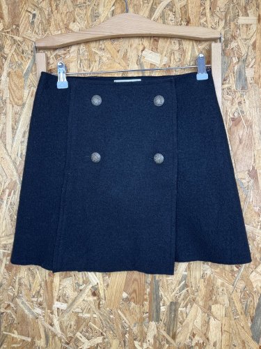 Vlněná sukně Mango 100 % vlna
