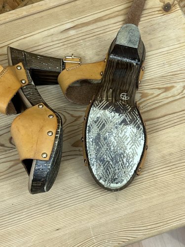 Kožené dřeváky Made in Italy 100 % kůže