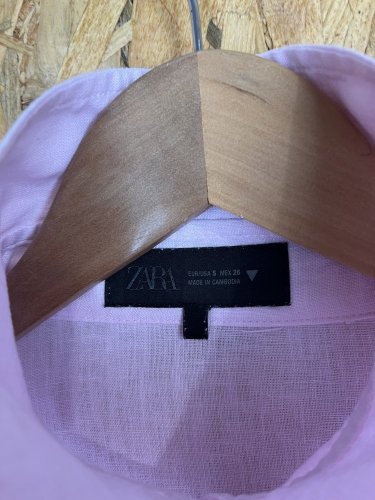 Lněná košile ZARA 52 % len