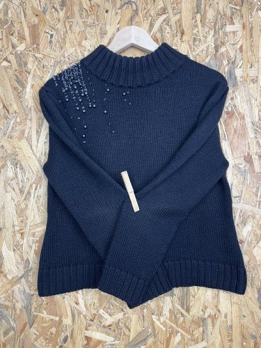 Vlněný svetr Alba Moda 50 % vlna