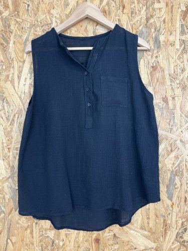 Přírodní top Made in Italy 70 % bavlna 30 % len