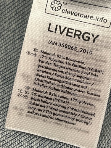 Riflové kraťasy Livergy 82 % bavlna