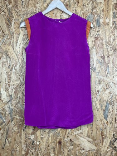 Hedvábný top Made in Romania 100 % hedvábí