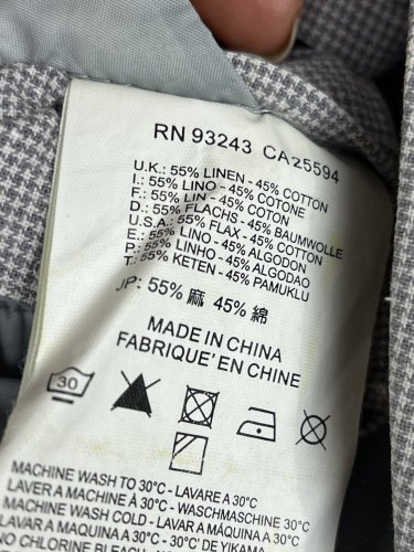 Nadčasové sako Diesel 55 % len 45 % bavlna