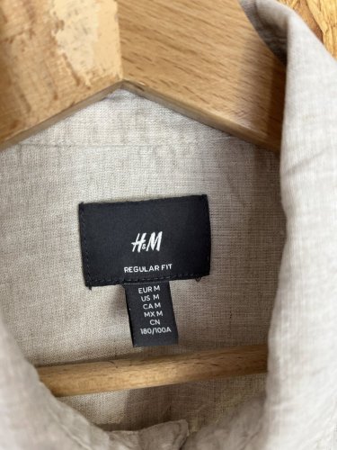Pánská košile H&M 52 % len 48 % bavlna