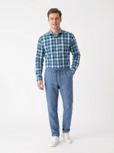 Pánské kalhoty H&M 100 % len