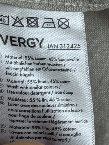 Pánská košile Livergy 55 % len 45 % bavlna