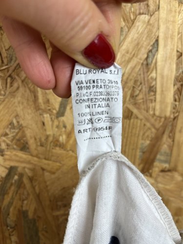Lněné kalhoty Made in Italy 100 % len