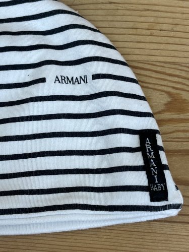 Dětská čepice Armani s podílem bavlny a elastanu