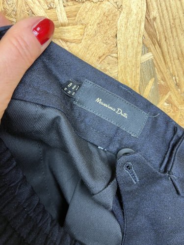 Pánské kalhoty Massimo Dutti s podílem vlny a polyesteru