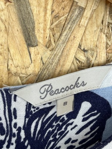 Lněné šaty Peacocks 55 % len 45 % viskoza