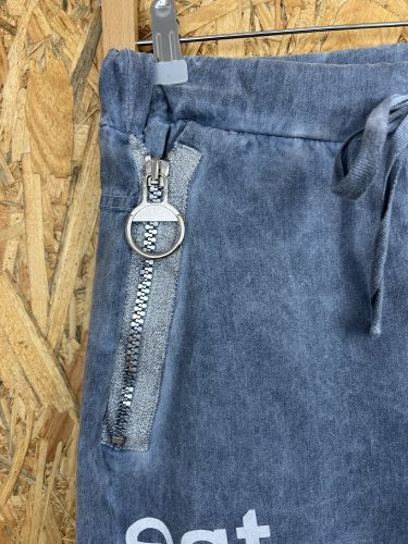 Elastické kalhoty Made in Italy 65 % viskoza
