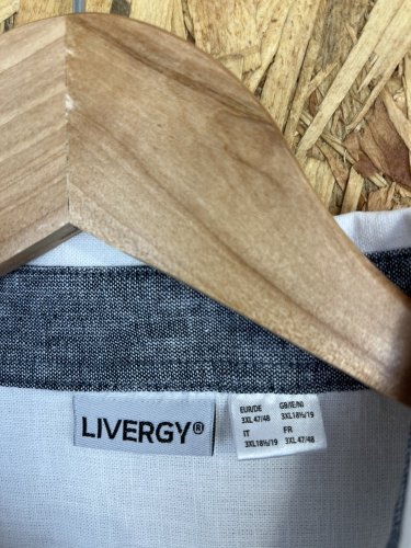 Pánská košile Livergy 55 % len 45 % bavlna