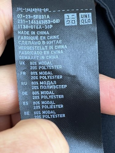 Košile Uniqlo 80 % modal